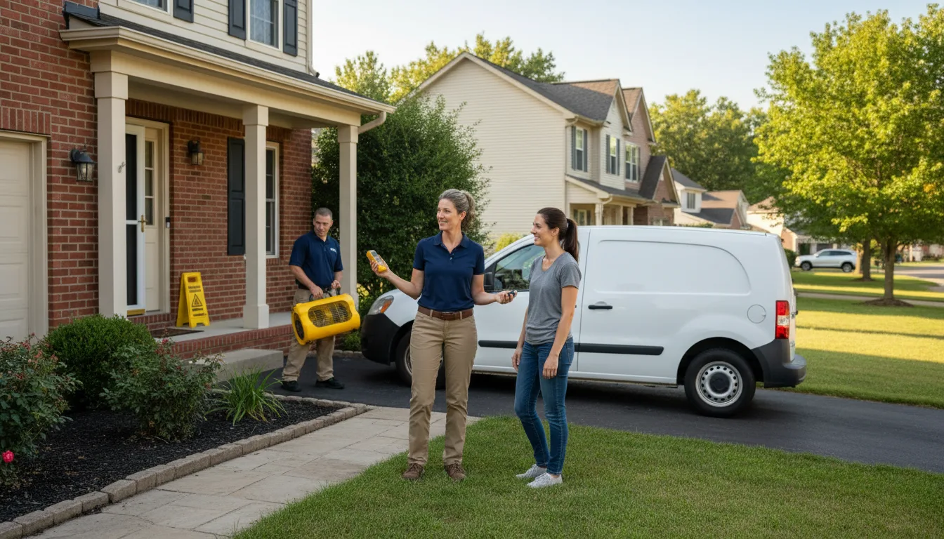 Residential water damage restoration in Stanton, NE